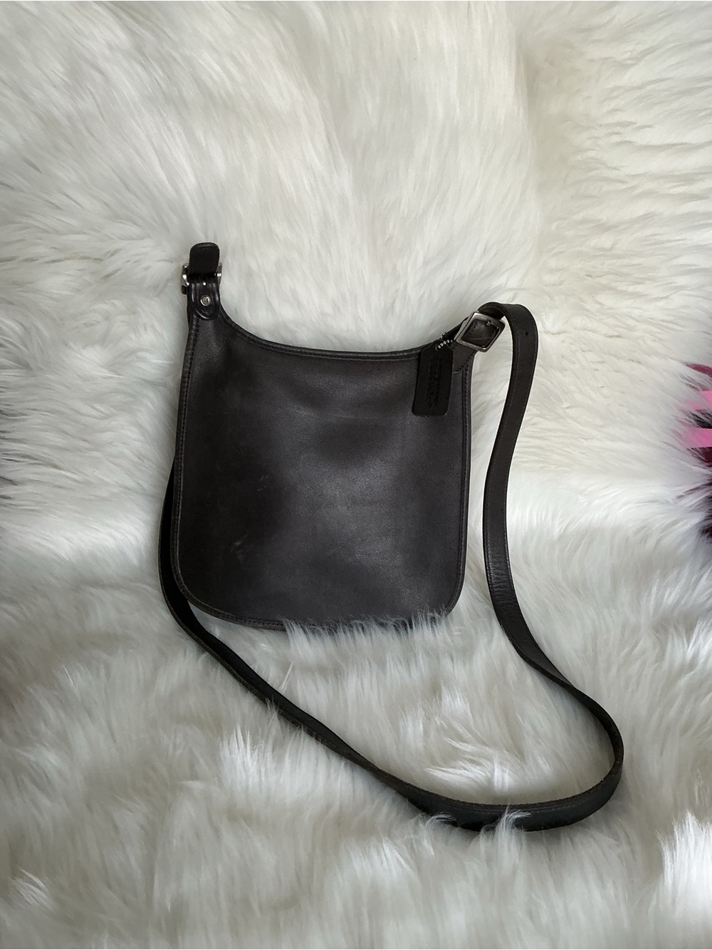 Coach Black Leather Crossbody Bag